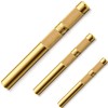 3 Pcs Brass Drift Punch Set, 3/4, 1/2, 3/8 Inch,