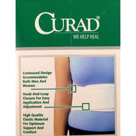 Curad Universal Rib Belt, Supports Bruised or Broken Ribs, High Quality, Elastic Material for Comfort, Contoured, Unisex, Fits 28" - 50", 1 Belt