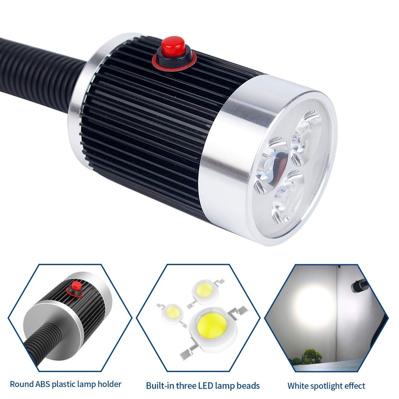 C-Type Clamp Flexible Gooseneck Light 900 Lumen LED Work Light