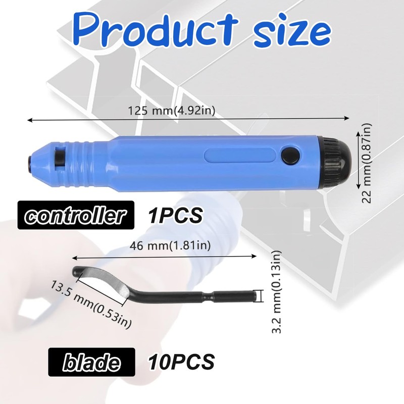 11Pcs Premium Deburring Tool Kit – Durable Handle & Sharp