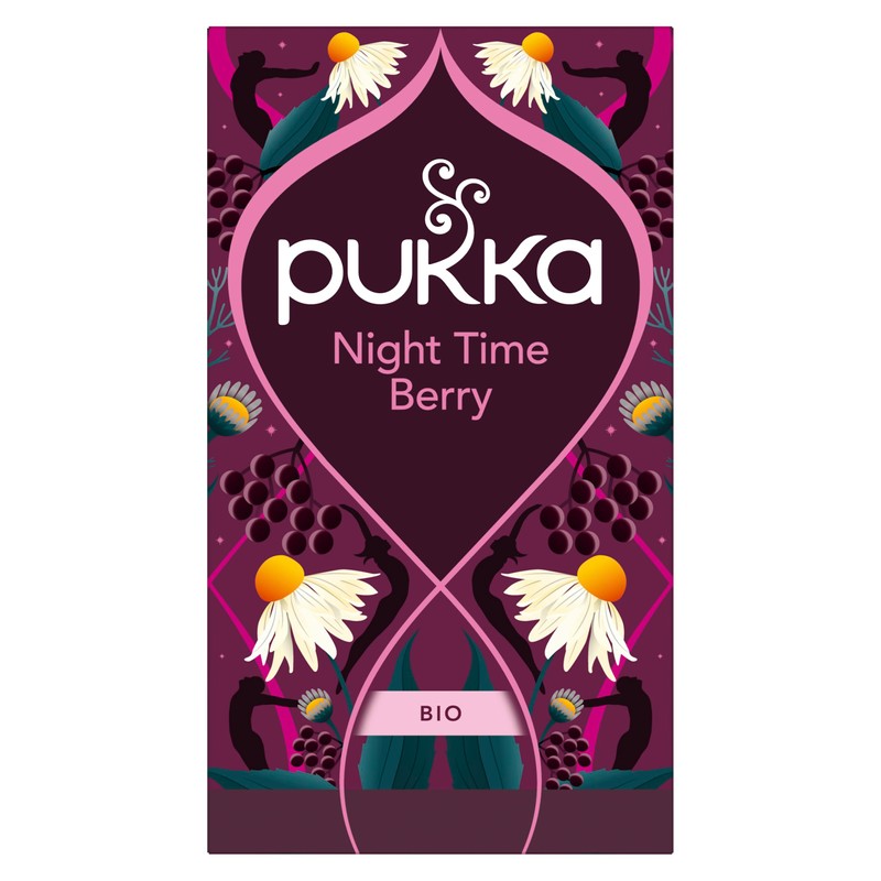 Pukka Tea Organic Herbal Fruit Tea "Night Time Berry", Pack
