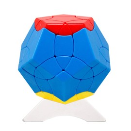 OJIN Hundred birds Bainiaochaofeng Series 12 Surface Megaminx Dodecahedron Cube Gigaminx megaminx Cube Puzzle Brain Teaser Twist Puzzle Toys With One Cube Tripod (Color random)