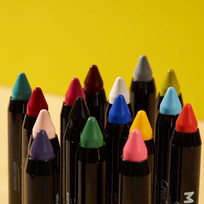Moon Creations Body / Face Colouring Pencils Crayon Set Face