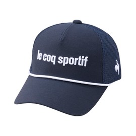 Coq Sportif LG5SCP11M Men's Cap, Back Room Darkening, Reduced Lighting, Soccer Material, Cooling, Golf, NV01 (Navy x White), Free size