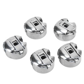 Sewing Bobbins, 5Pcs Sewing Machine Bobbin Case Stainless Steel Bobbin Case Universal Sewing Machine Parts Sewing Machine Bobbins for Electric Industrial Sewing Accessories