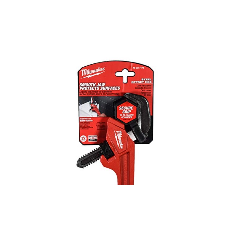Milwaukee Electric - Steel Offset HEX Pipe Wrench
