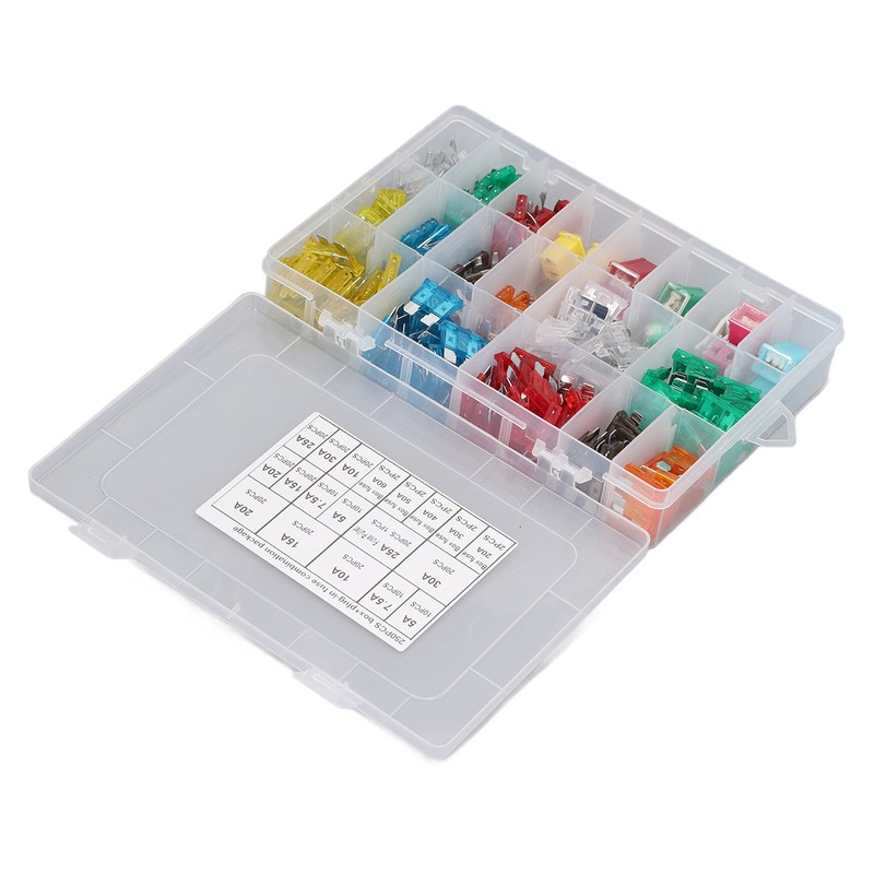 250 Pieces Automotive Fuses High Frequency Blade and Box Shape