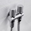 nomona Double Valve with Two Outlets, Three Way Angle Valve,