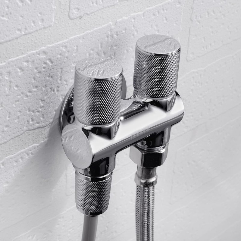 nomona Double Valve with Two Outlets, Three Way Angle Valve,