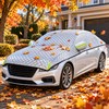 Quilted Car Snow Cover for Outdoor Parking – Silver Protective