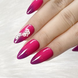 YTD Likomey Color Changing Gel Nail Polish,15ml Hot Pink To Plum Purple Mood Temperature Change Colors Thermal UV Nail Gel Varnish,WB10