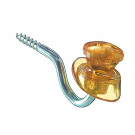 Herkules Pasture Fence Slot Insulator 6 mm Support Transparent Yellow (Pack of 25)