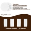 8 Pack Shower Curtain Weights, Rubber Covered Magnetic Curtain Weights,