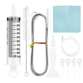 10Pcs Fridge Dredger Set,Fridge Drain Hole Cleaning Tool Kit,Reusable Refrigerator Drain Dredging Tool,Stainless Steels Drain Pipe Cleaning Brush,Refrigerator Drain Hole,Blockage Remover Kits