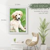Solid Wood 24x36 Poster Frame, White for Wall Mounting Display.