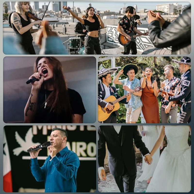 Exoton MU-4 Professional 4 Channel UHF Wireless Microphone System Rack