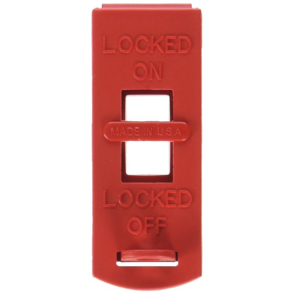 Ideal 44-789 Wall Switch Security Lockout Device On/Off (card Of 1) Red
