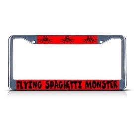 Fastasticdeals Flying Spaghetti Monster License Plate Frame Tag Holder Cover