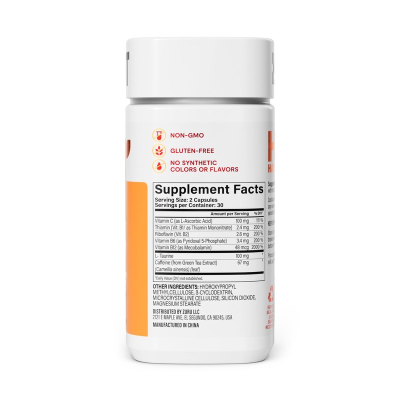 HABIT Energy Supplement (60 Capsules) - New Look, Supports Energy,