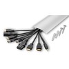 Alunovo TV ALUMINIUM CABLE DUCT, Black Glossy Semi-Matt in lengths