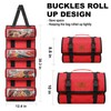 Wessleco Tool Roll, Wrench Roll Up Pouch Canvas Tool Roll