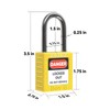Boviisky Lockout Tagout Locks -2 Yellow Loto Locks，Keyed Different, 2