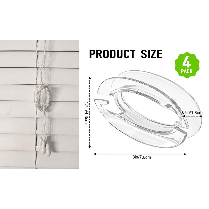 Blind Cord Winder Safety Blind Cord Holder Clear Baby Proof