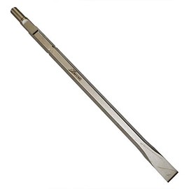 Superior Steel SC8812 1 inch Flat Chisel Round Hex/Spline Hammer Shank 18 Inch Long