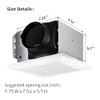 JOEAONZ Bathroom Exhaust Fan 110 CFM Very Quiet with Matel