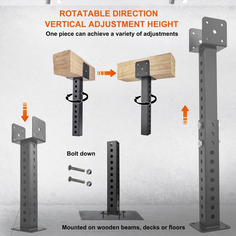 Wdwlbsm 2PCS Roof Riser for Pergola Roof Riser Beam Bracket,