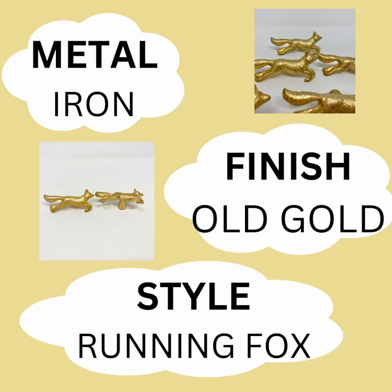 Old Gold Antique Gold Vintage Gold Cabinet Door Handles Iron