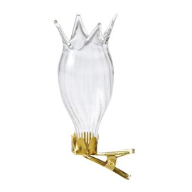Tokyodo GG001807-zzz Flower Glass Clip, Lily, Glass Φ1.2 x Height 2.6 inches (3 x 6.5 cm), Pack of 3