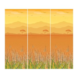 Fun Express African Safari Backdrop, 30 feet. x 8 feet - Photobooth, VBS and Party Decor - VBS Vacation Bible School Supplies/Decor - 3 Pieces