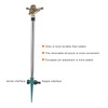 Garden Sprinkler Automatic 360 Degree Rotating 2 Modes Adjustable Zinc