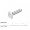 sourcing map Square Head Bolt, 5pcs M8x25mm Fully Thread 304