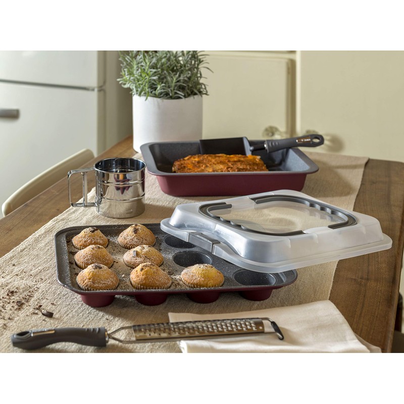 Tognana W444460GGBO Sweet Cherry Baking Mould for 12 Muffins with