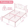 Full Bed Frame Heavy Duty Metal Platform Under Bed Storage