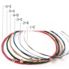 TIKA 3 Sets Colorful Acoustic Guitar Strings– 6pcs 1st-6th Steel