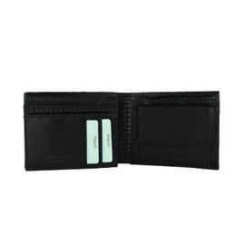 BIAGIOTTI Men's Genuine Leather Wallet with Wallet and Gift Box, Black 16, Black 16, Classic