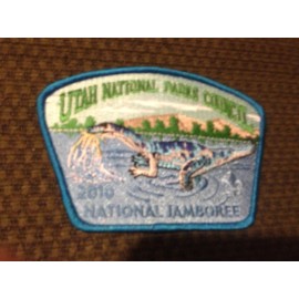 Mint 2010 JSP Utah National Parks Council Dinosaur Lighter Blue Border