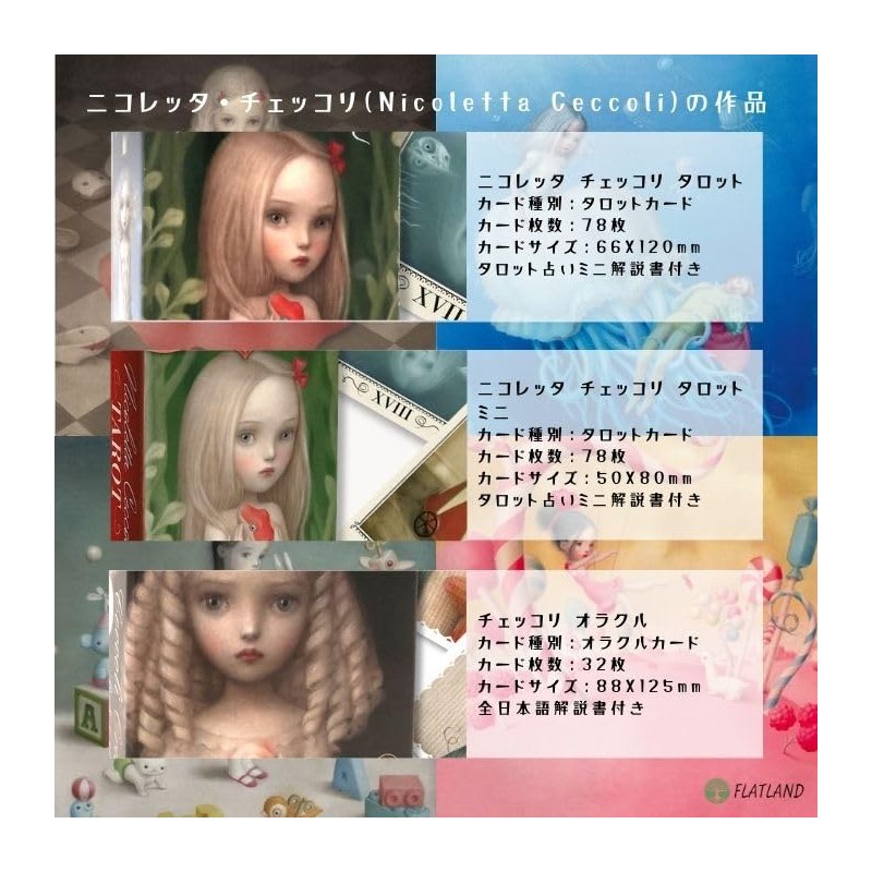 Nicoletta Ceccoli Tarot Mini Tarot Divination with Japanese Manual (English