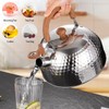 Tea Kettle, Food Grade Stainless Steel with Wood Pattern Folding