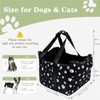 Center Console Dog Car Seat for Medium Dogs, Black