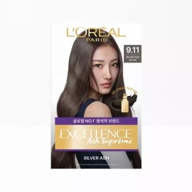 L'Oréal Paris 테온셀 로레알파리 엑셀랑스 애쉬슈프림 [9.11-실버애쉬] Theoncell L'Oréal Paris Excellence Ash Supreme [9.11-Silver Ash]