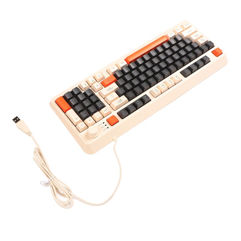 Gaming Keyboard USB 94 Keys LED Backlit Ergonomic Fodable Feet