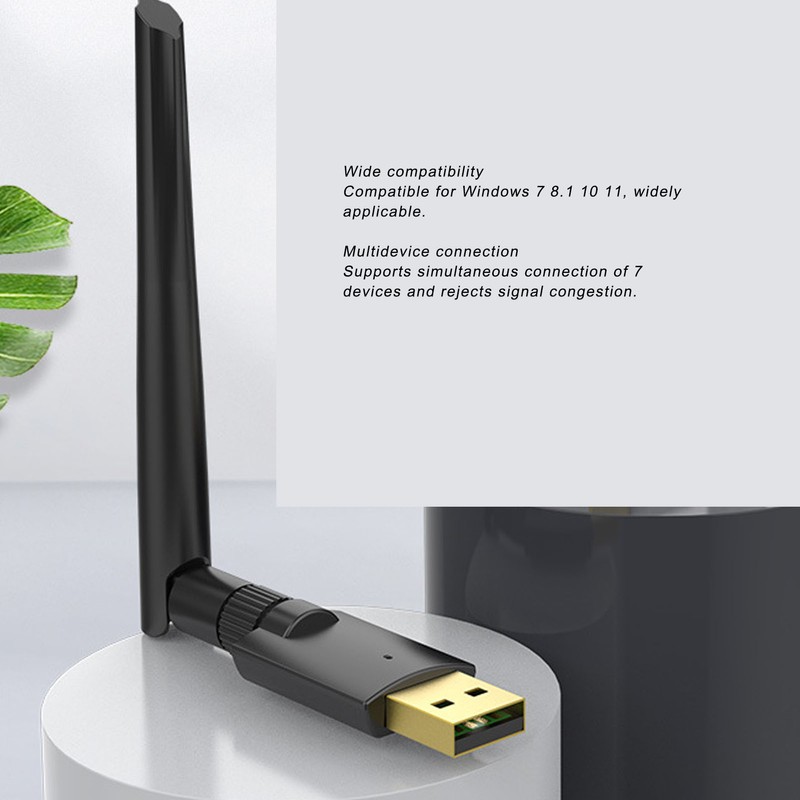 USB Bluetooth Adapter 656.2ft Bluetooth Transmitter Receiver Bluetooth 5.1 Dongle