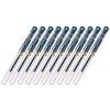 Uni-ball Signo Capped Gel Ink Pen (UM-153) , Bold Point 1.0mm, Blue Black Ink, Value Set of 10
