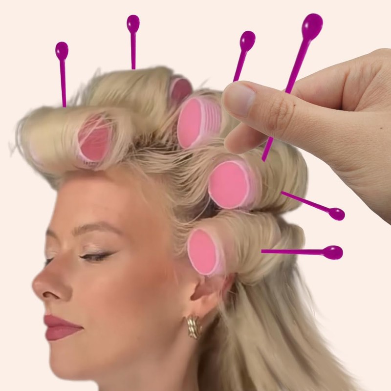 100PCS Plastic Hair Roller Pins – Durable, Reusable Curling Picks