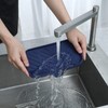 MicoYang Silicone Bathroom Soap Dishes with Drain Spout-Kitchen Sink Organizer,Sponge