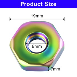 6 Pack 0000 955 0804 Sprocket Cover Bar Nuts, with Additional Surface Treatment, Replacement Chainsaw Parts/bar Nuts fit for ST-HI* MS181 MS200 MS230 MS250 010 011 017 020T and More Models